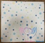  TIMBA Sík nagy méretű pelenkázó lap 70×66 cm - Kék csillagos