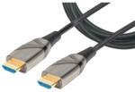 TECHLY HDMI 2.0 aktív optikai kábel, 4K Ultra, 15 méter, fekete (ICOC HDMI-HY2-015)