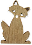 Medvés Fa dekor róka 5 cm