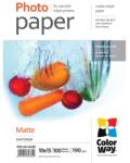 Colorway Fotópapír PM1901004R, matt (matte), 190 g/m2, 10x15, 100 lap (PM1901004R) - elektroszalon