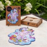 Unidragon Puzzle 313 piese Inspiring Unicorn king size 31x41cm lemn UE06348 (444674) Puzzle