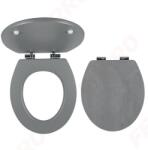 FERRO wc ülőke, mintás MDF fém-króm rögzítőelemek WC/SOFTSTONE2 (WC/SOFTSTONE2)