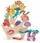 Tender Leaf Asezare de corali din lemn, Tender Leaf Toys, 18 piese