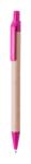  Golyóstoll újrahasznosított papírtoll műanyag pink klipsszel