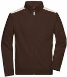 James & Nicholson Férfi pulóver kapucni nélkül JN870 - Barna / stone | XL (1-JN870-1764303)