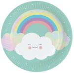 Amscan Rainbow and Cloud papírtányér 8 db-os 23 cm (DPA990429966)