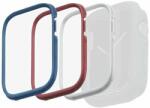 UNIQ Frame tok Apple Watch 4/5/6/7/8/9/SE/SE2 44/45mm - 3 db-os - kék-piros-fehér színű