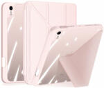Dux Ducis Magi tok iPad mini 2021 intelligens tok állvánnyal és Apple Pencil tartóval rózsaszínű