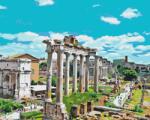  Festés számok szerint - Forum Romanum, Róma 3 Méret: 40x50cm, Keretezés: Keret nélkül (csak a vászon)