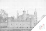 PontPöttyöző - Tower of London - Királyi Palota, Anglia Méret: 40x60cm, Keretezés: Keret nélkül (csak a vászon), Szín: Piros