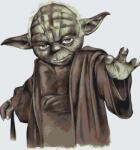  Festés számok szerint - Yoda Méret: 40x50cm, Keretezés: Keret nélkül (csak a vászon)