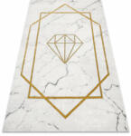 Glamour EMERALD szőnyeg 1019 glamour, elegáns gyémánt, márvány krém / arany 140x190 cm (AF447)