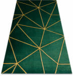 Glamour EMERALD szőnyeg 1013 glamour, elegáns geometriai üveg zöld / arany 200x290 cm (AF354)