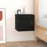 vidaXL Dulap de perete, negru, 31, 5x30x30 cm, lemn masiv de pin (818363) Raft