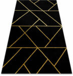 Glamour EMERALD szőnyeg 1012 glamour, elegáns geometriai fekete / arany 200x290 cm (AF360)