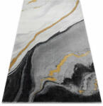 Glamour Márványmintás Szőnyeg - Fekete Arany Szürke - 180x270 cm (AF392)