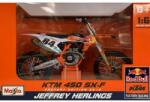 Maisto Machetă moto Maisto [1: 6] - KTM 450 SX-F 84 Jeffrey Herlings Dutch Rider Red Bull Supercross - Orange/Blue/White (DCC-MAI32228)