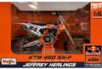 Maisto Machetă moto Maisto [1: 6] - KTM 450 SX-F 84 Jeffrey Herlings Dutch Rider Red Bull Supercross - Orange/Blue/White