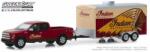 Greenlight Collectibles Machetă moto GreenLight [1: 64] - FORD 2017 F-150 with Indian Motorcycle Hauler - Red