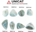  Larimar Mineral Natural Rulat - 22-35 x 19-26 x 13-20 mm - ( L ) - 1 Buc