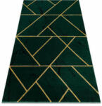 Glamour EMERALD szőnyeg 1012 glamour, elegáns geometriai, márvány üveg zöld / arany 160x220 cm (AF413)