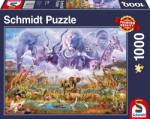 Schmidt Spiele Puzzle Schmidt din 1000 de piese - Animals At The Waterhole (58356) Puzzle