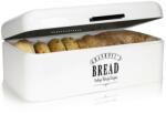 Klarstein Delaware, cutie pentru pâine, metal, 42 x 16 x 24, 5 cm, capac cu balamale, găuri de ventilație (ACB4-DelawareB) (ACB4-DelawareB)