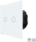 Luxion Intrerupator Dublu Wi-Fi + RF433 cu Touch din Sticla LUXION