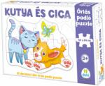 Dohány Padló puzzle kutya és cica Dohány óriás 12 drb 24 hó-tól (DH811050)