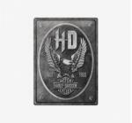 Tac Signs - Plăcuță metalică decorativă 3D [30x40cm] - Harley Eagle (DCC-TAC3D23267)