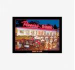 Tac Signs - Plăcuță metalică decorativă [32x41cm] - RosieS Diner Ride To Live (DCC-TACJB03)
