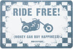 Oxford - Plăcuță metalică decorativă - RIDE FREE - 30x20cmx0.25mm (OX-OX382)