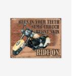 Tac Signs - Plăcuță metalică decorativă [32x41cm] - Ride On (DCC-TACD1800)