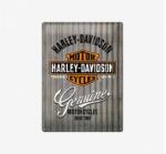 Tac Signs - Plăcuță metalică decorativă 3D [30x40cm] - Harley Coragurated Look (DCC-TAC3D23250)