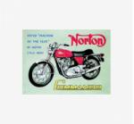 Tac Signs - Plăcuță metalică decorativă [31x42cm] - Norton Commando (DCC-TACT4)