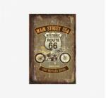 Tac Signs - Plăcuță metalică decorativă [30x40cm] - Route 66 Motorcycle Since 1926 (DCC-TACOTRW1007)