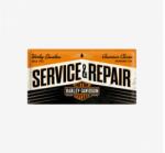 Tac Signs - Plăcuță metalică decorativă 3D [20x50cm] - Harley Service & Repair (DCC-TACL3D27002)