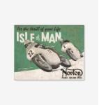 Tac Signs - Plăcuță metalică decorativă [32x41cm] - Norton Isle Of Man (DCC-TACD1704)