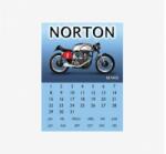 Tac Signs - Plăcuță metalică decorativă [30x40cm] - Norton Calender (DCC-TACBK22116)