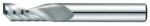 Hansong 0, 8mm l1, 6 L40 D4 sarkos 1 élű alumínium maró - Hansong - 1ALE-008-016-440
