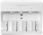 VARTA Univerzális akkutöltő 2/4 AA, /AAA, /C, /D, 1x 9V NiMH töltésére, akkuk nélkül, fehér (57658101401) (57658101401)