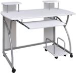 vidaXL Birou de computer, alb, 110x52x88, 5 cm, lemn prelucrat (20584)