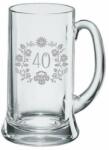 B. Bohemian Pintes söröskorsó 0, 5 l 40 éves jubileum virágos motívum (KP01-40)