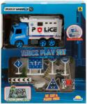 Sunman Set de joaca cu masinuta, Maxx Wheels, Police, Albastru