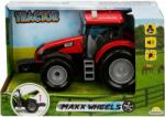 Maxx Wheels Tractor rosu cu lumini si sunete, Maxx Wheels, 18 cm