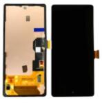 Google Pixel 6a előlap keret, lcd kijelző érintőpanellel fekete gyári