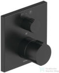 Duravit C. 1 falsík alatti termosztátos kád/zuhanycsaptelep fejzuhany/kézizuhany jelöléssel, matt fekete C14200013046 (C14200013046)