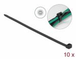 Delock UV-sugárzásnak is ellenálló kábelkötöző hossza 1220 x szélessége 9, 0 mm, 10 db. Fekete (19564)