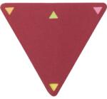 GLN Öntapadó jegyzet háromszög alakú piros tartóban