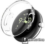  Google Pixel Watch, Pixel Watch 2, Okosóra szilikon védőtok, előlapvédős, Átlátszó